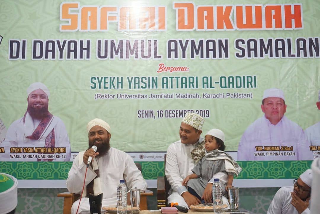 Syeikh Yasin Attari Qadiri Ceramah di Dayah Ummul Ayman Samalanga